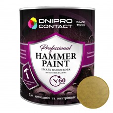 Емаль молоткова "Dnipro Contact" Золото 0,75 л