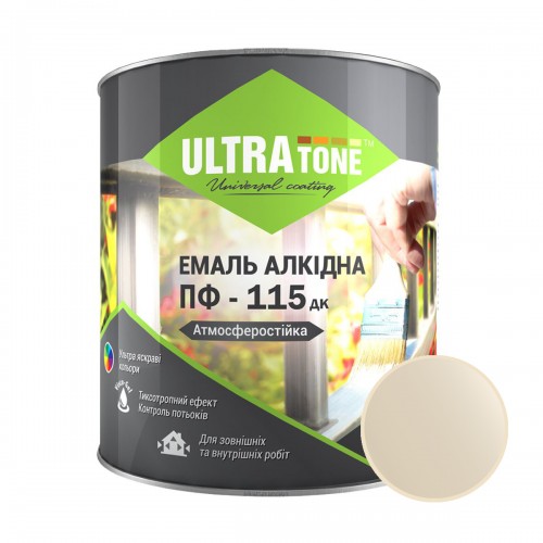 Емаль алкідна ПФ-115 "ULTRA Tone" бежева 0,9 кг