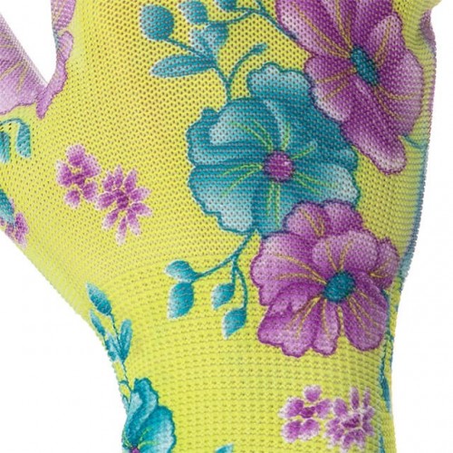 Перчатки садовые с полиуретановым покрытием 8" зеленые INTERTOOL (SP-0161)