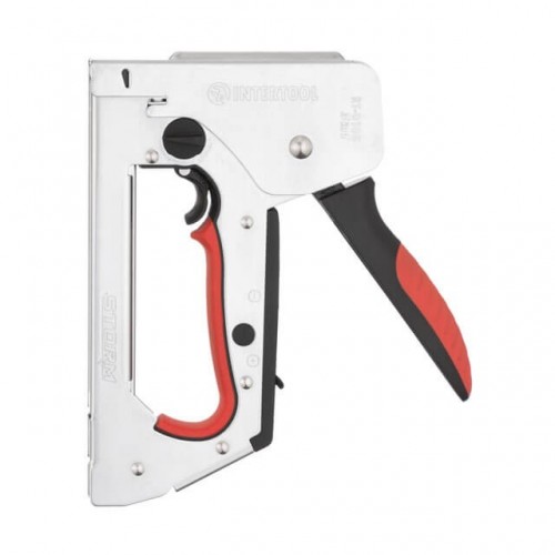 Степлер строительный 3 в 1, функция Trigger Mode, к скобе 11.3*0.7*6-14 мм, гвоздь 14мм, шпилька 14мм INTERTOOL (RT-0105)