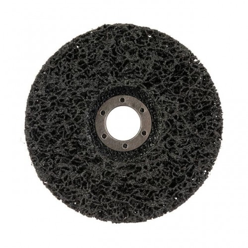 Диск зачистной из вспененного абразива черный 125*22,2*13 мм, P46, T27 INTERTOOL (BT-0602)