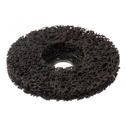 Диск зачистной из вспененного абразива черный 125*22,2*13 мм, P46, T27 INTERTOOL (BT-0602)