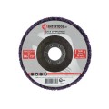Диск зачистной из вспененного абразива фиолетовый 125*22,2*13 мм, P46, T27 INTERTOOL (BT-0603)
