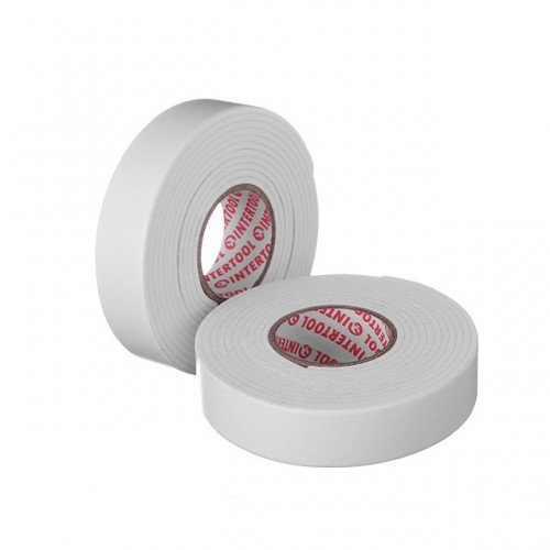 Скотч двосторонній 19 мм * 1.5 м на спіненій основі INTERTOOL (KT-0971)