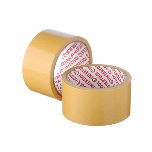 Скотч двосторонній 50 мм * 10 м на поліпропіленовій основі INTERTOOL (KT-0952)