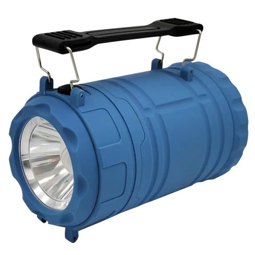 Фонарь кемпинговый Quantum QM-FL3041 Nice blue 1WLED + 3WCOB питание 3xAA 1шт/уп, box