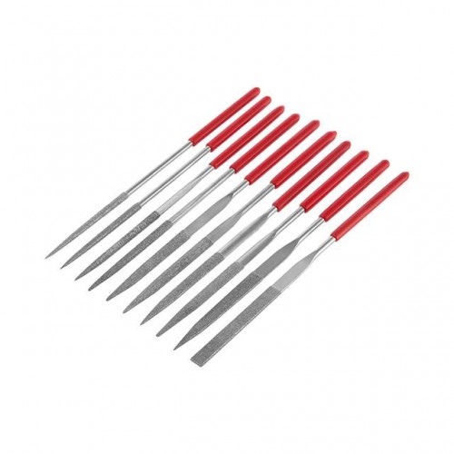 Набор алмазных надфилей 10шт/упак., 140мм. INTERTOOL (HT-3701)