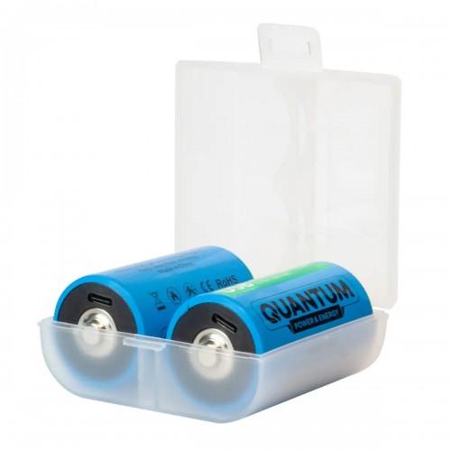 Аккумулятор литий-ионный Quantum USB Li-ion D 1.5V, 5200mAh plastic case, 2шт/уп