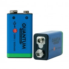 Аккумулятор литий-ионный Quantum USB Li-ion CR9V, 600mAh plastic case, 1шт/уп