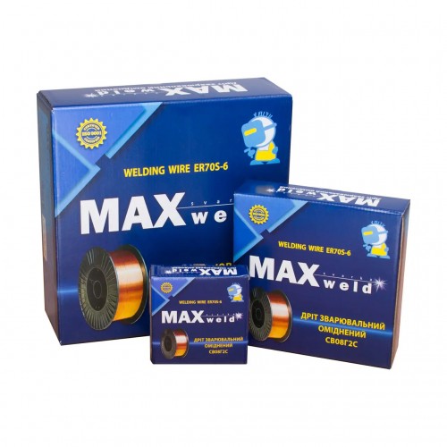 Проволока сварочная омедненная Maxweld ER70S-6 ф.0,8мм (0,9кг) Проволока сварочная омедненная Maxweld ER70S-6 ф.0,8мм (0,9кг)