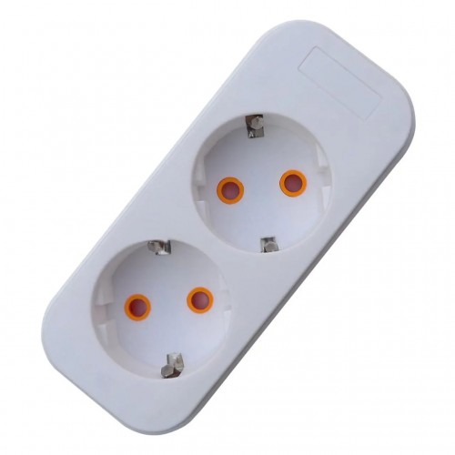 Колодка Quantum 2 поста с заземлением белая 1шт/уп