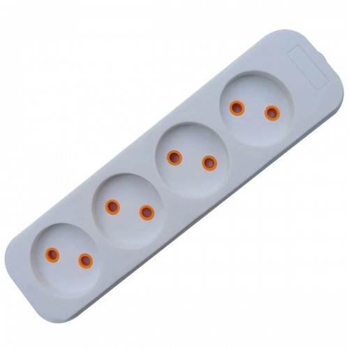 Колодка Quantum 4 поста без заземления белая 1шт/уп