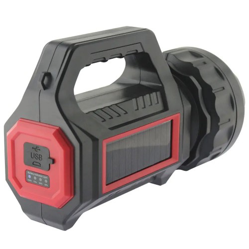 Ліхтар ручний багатофункціональний Quantum QM-FL1051 Grant 5W LED+COB USB/solar з функ Power Bank