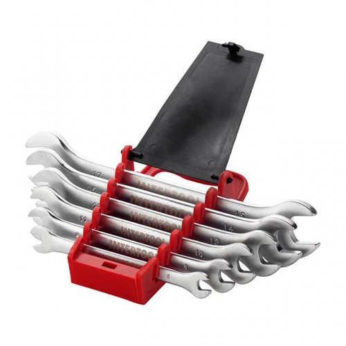 Набір ключів ріжкових, 6од. 6-17мм INTERTOOL (HT-1001)