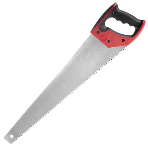 Ножовка по древесине 500 мм, с каленым зубом, тройная заточка, 7 зуб/дюйм INTERTOOL (HT-3106)