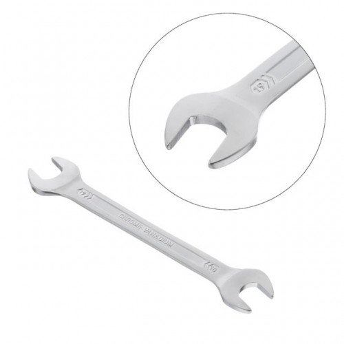 Ключ ріжковий 18-19 мм CrV, покриття сатин-хром PROF DIN3113 INTERTOOL (XT-1118) Ключ ріжковий 18-19 мм CrV, покриття сатин-хром PROF DIN3113 INTERTOOL (XT-1118)