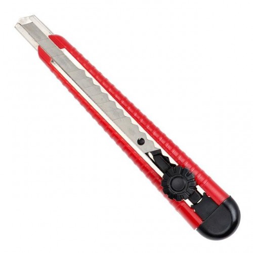 Ніж з металевою направляючою під лезо 9 мм, з гвинтовою фіксацією INTERTOOL (HT-0511)