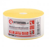 Шкурка шлифовальная бумажной основе К60, 115мм*50м INTERTOOL BT-081620