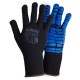 Перчатки трикотажные с латексным покрытием (паутина на ладони) р10 (синие манжет) SIGMA