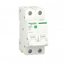 Автоматический выключатель Schneider Electric RESI9 20 А, 2P, кривая С, 6кА (R9F12220)
