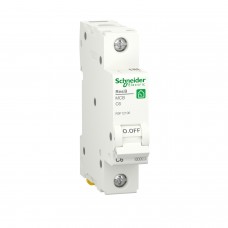 Автоматичний вимикач Schneider Electric RESI9 6А, 1P, крива С, 6кА (R9F12106) 