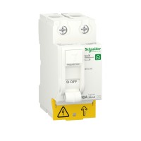 Диференційний вимикач навантаження Schneider Electric RESI9 40A, 30мA, 2P, тип АС (R9R51240)