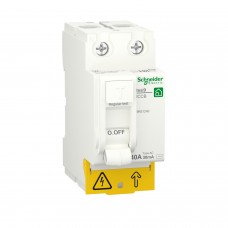 Диференційний вимикач навантаження Schneider Electric RESI9 40A, 30мA, 2P, тип АС (R9R51240)