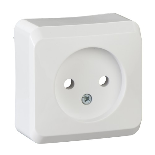 Розетка без з/к 16А зовнішнього монтажу IP20, Schneider Electric Prima біла (WDE001000) Розетка без з/к 16А зовнішнього монтажу IP20, Schneider Electric Prima біла (WDE001000)