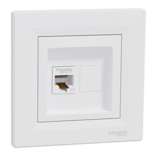 Розетка комп'ютерна Schneider Electric EPH4300121 Asfora пластик Білий (10504893) Розетка комп'ютерна Schneider Electric EPH4300121 Asfora пластик Білий (10504893)