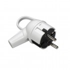 Вилка с заземлением угловая с кольцом Makel (10037)