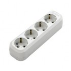 Колодка 4 гнізда з заземленням Makel (MGP151)