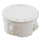 Коробка розподільна Makel кругла з кришкою 90x90x48 мм Білий (10029)