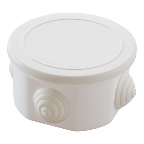Коробка розподільна Makel кругла з кришкою 90x90x48 мм Білий (10029)