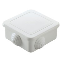 Коробка распределительная Makel квадратная с крышкой 85x85x41 мм Белый (10028)
