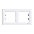 Рамка двойная горизонтальная Schneider Electric Asfora белая (EPH5800221)