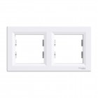 Рамка двойная горизонтальная Schneider Electric Asfora белая (EPH5800221)
