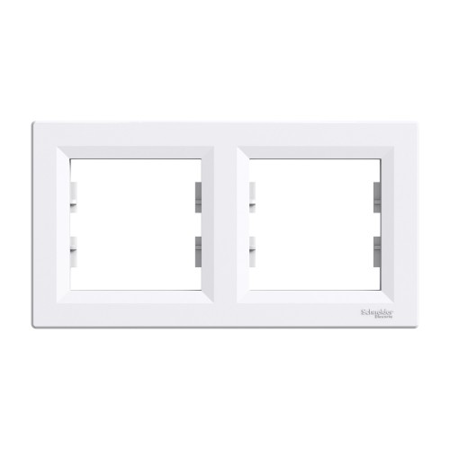 Рамка подвійна горизонтальна Schneider Electric Asfora біла (EPH5800221)