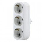 Розгалужувач на 3 гнізда з заземленням Makel (10033)