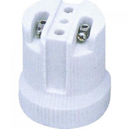 Патрон для люстр белый керамический Е-27 (YC519 E27)