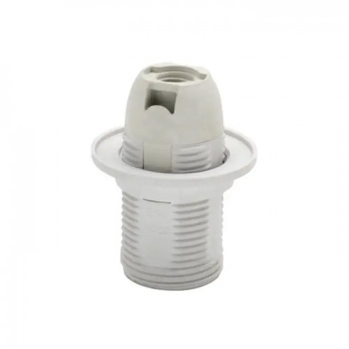 Патрон для люстр білий з різьбленням Е27 Україна (00000001263)