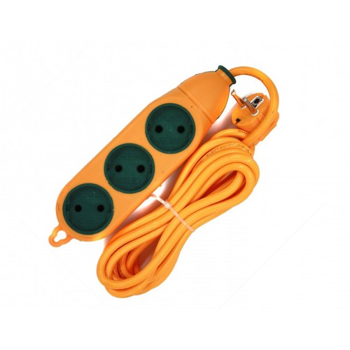 Подовжувач 3 гнізда, одностороння колодка без з/к, помаранчева, ударостійка, 2 м (SL-1-39) Подовжувач 3 гнізда, одностороння колодка без з/к, помаранчева, ударостійка, 2 м (SL-1-39)