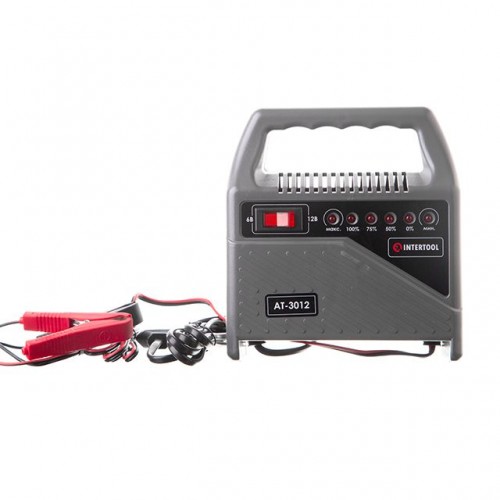 Пристрій зарядний для акумуляторів 6/12 В, до 6 А, 10-60 Ач, світлодіодна індикація, з трансформатор