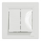 Выключатель двухклавишный Schneider Electric Asfora Белый (EPH0300121)