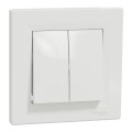 Выключатель двухклавишный Schneider Electric Asfora Белый (EPH0300121)