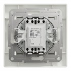 Выключатель одноклавишный Schneider Electric Asfora с подсветкой Белый (EPH1400121)