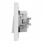 Выключатель одноклавишный Schneider Electric Asfora с подсветкой Белый (EPH1400121)