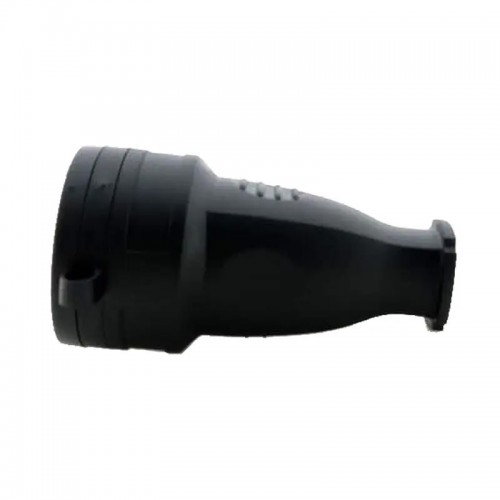 Гнездо ТЕССО Каучук с заземлением с крышкой черное 1шт/уп (TA 4002)