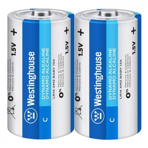 Лужна батарейка Westinghouse Dynamo Alkaline C/LR14 2шт/уп blister (LR14-BP2)