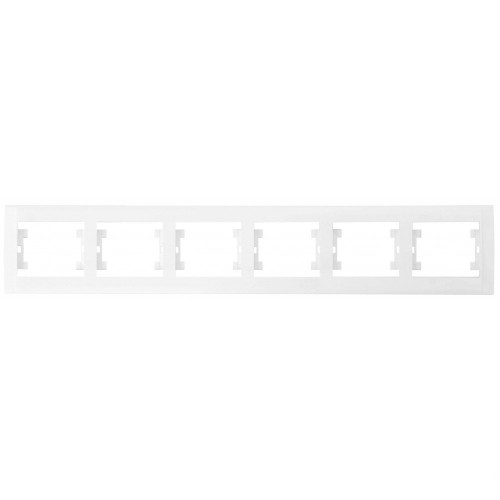 Рамка 6-на горизонтальна Makel Defne біла (42001706)