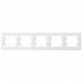 Рамка п'ятимісна горизонтальна Makel Defne біла (42001705)
